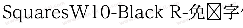 SquaresW10-Black R字体转换